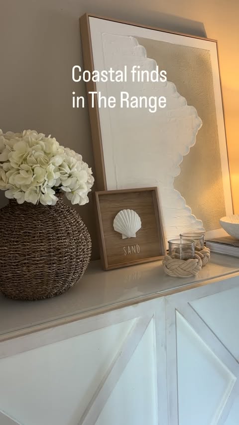 Instagram post by @dreah.home for The Range. Caption reads: [...] with some coastal pieces from the The Range....