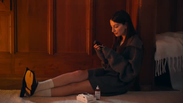 Instagram post by @marta.losito for Maison Margiela Fragrances. Caption reads: Quiet moments under winter’s embrace. Tracing....