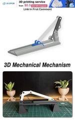 Instagram post by @er.jennifer__ for JLCPCB. Caption reads: 3D printed Mechanism from #JLCPCB for motion....