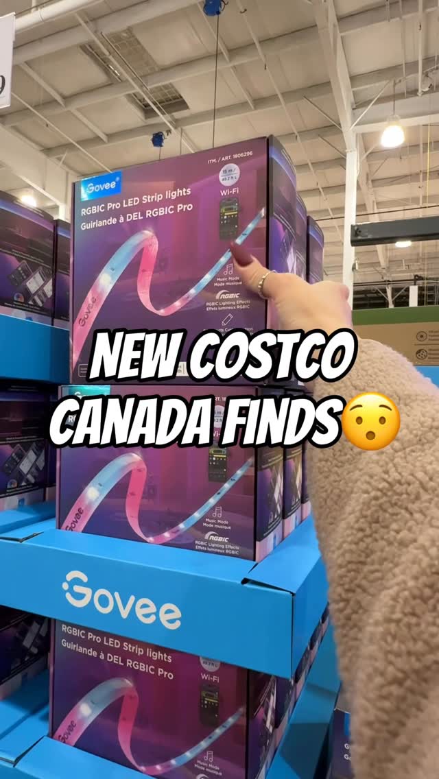 Instagram post by @couponcutiecanada for Govee. Caption reads: Check your Costco for the new @goveeofficial light....