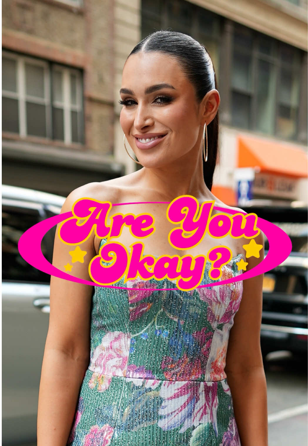 TikTok post by @areyouokayshow for Peacock TV. Caption reads: PEACE PEACE!!! (with @Bri Morales + @Ashley &....