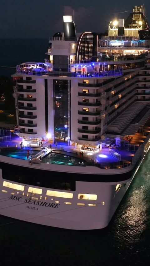 Instagram post by @paulo.travels for MSC Cruises. Caption reads: Ocean Cay nights hit different ✨

On my recently....