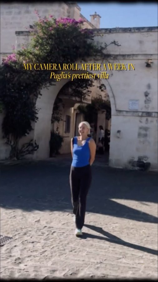 Instagram post by @ashspili for Condé Nast Traveller. Caption reads: What your camera roll *could* look like after a....