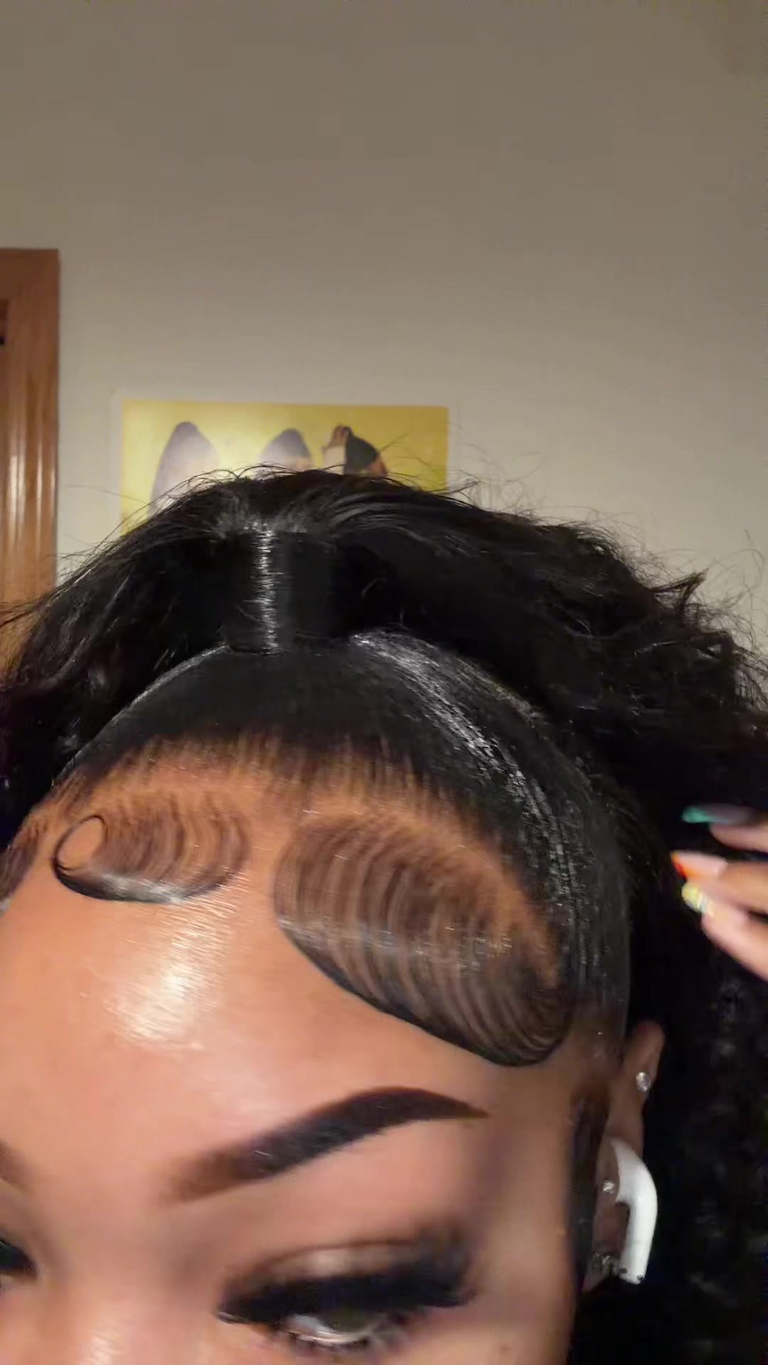 TikTok post by @leah.latrice for Bling Hair. Caption reads: sht literally coming out my scalppp😍 @Bling Hair....
