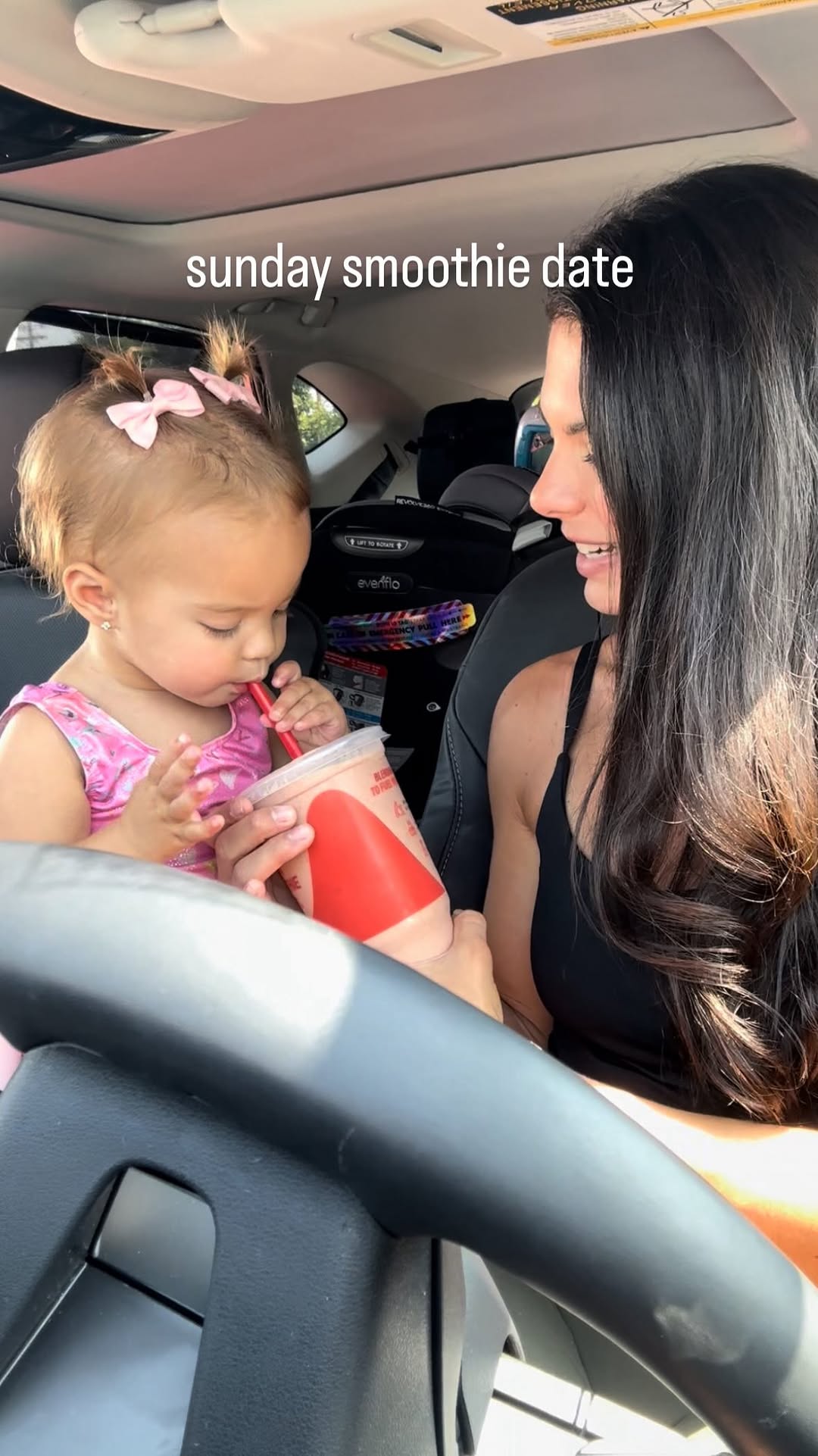 Instagram post by @livfuselli for Smoothie King. Caption reads: Remi attempting to say “banana” might be the....