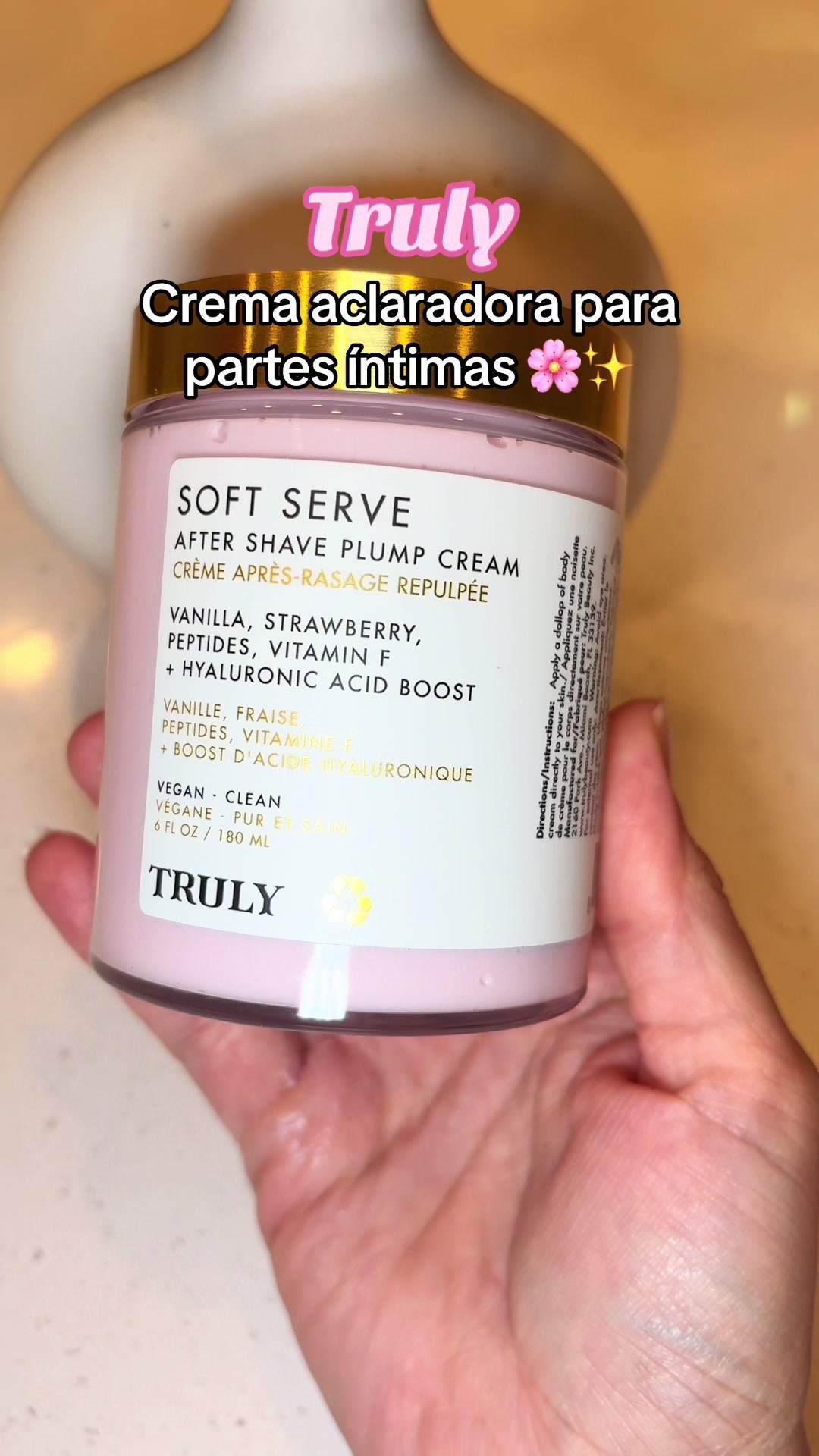 TikTok post by @cherryblossom9422 for Truly Beauty. Caption reads: [...] #softservetruly @Truly Beauty.
