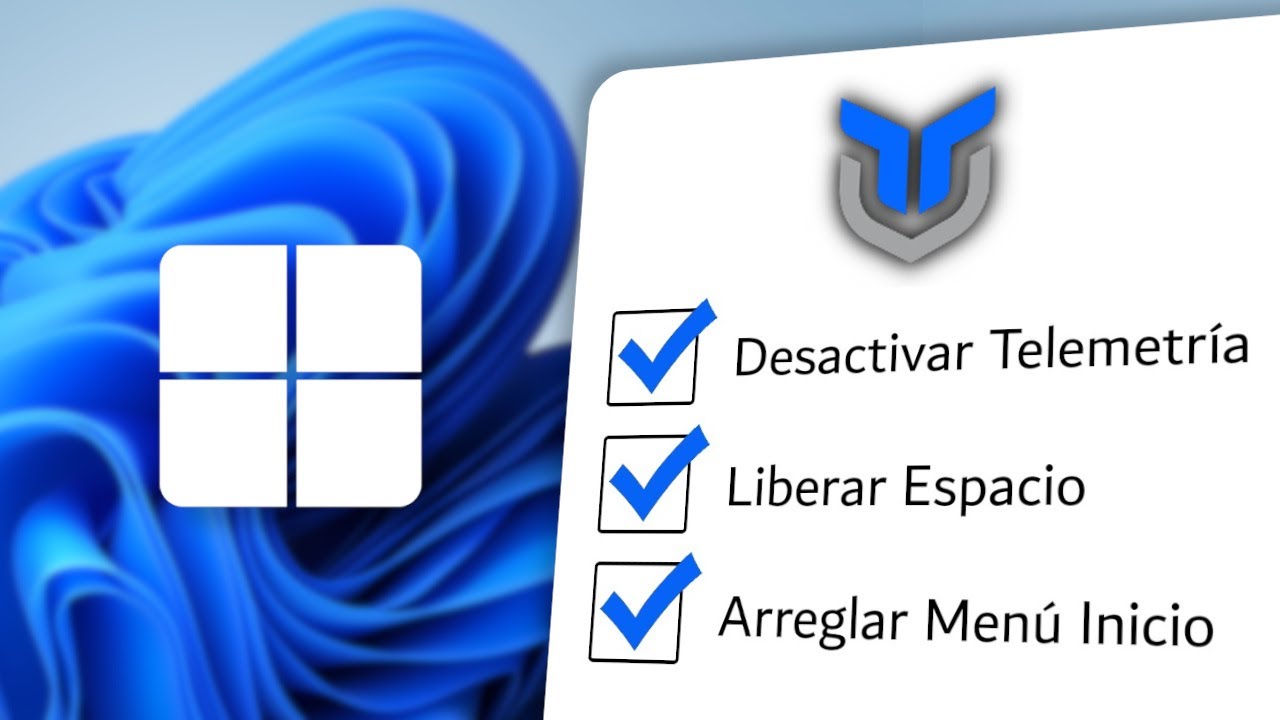 YouTube post by @TutosPCyoutube for Gvgmall. Caption reads: Esta Utilidad ARREGLA TODO en WINDOWS 11 (y 10) |....