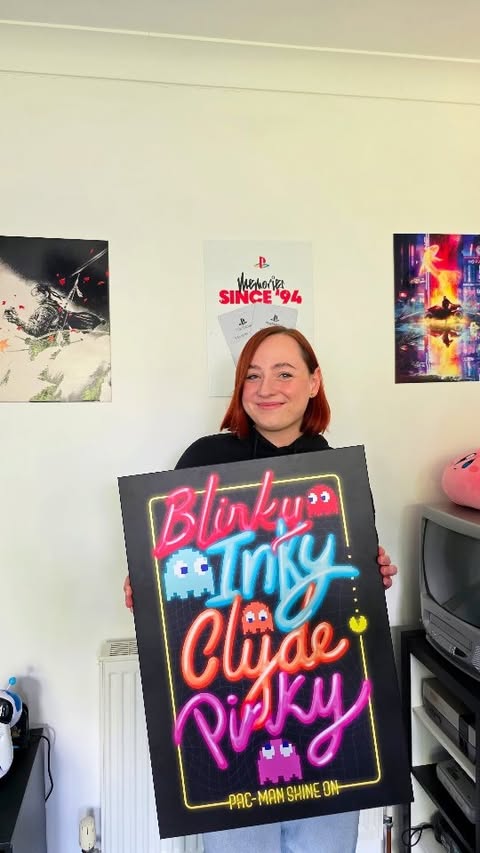 Instagram post by @lydgendary for Displate. Caption reads: [...] needed a few finishing touches. These....