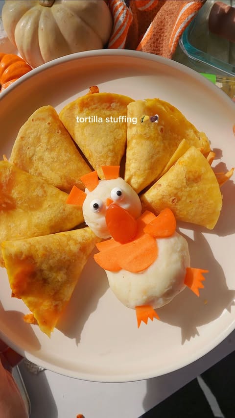 Instagram post by @fationatefoodbelly for Carrington Farms. Caption reads: thanksgiving tortilla stuffing 🌮🦃

comment....