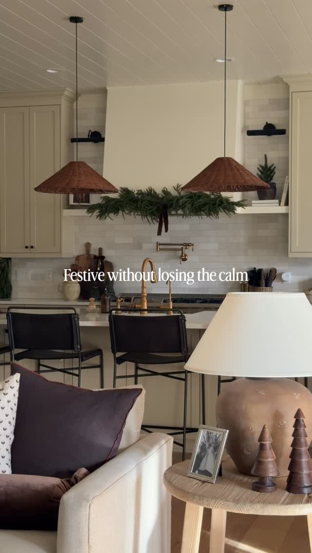 Instagram post by @alyssakirk.home for Overstock. Caption reads: The kitchen is finally getting its moment in my....