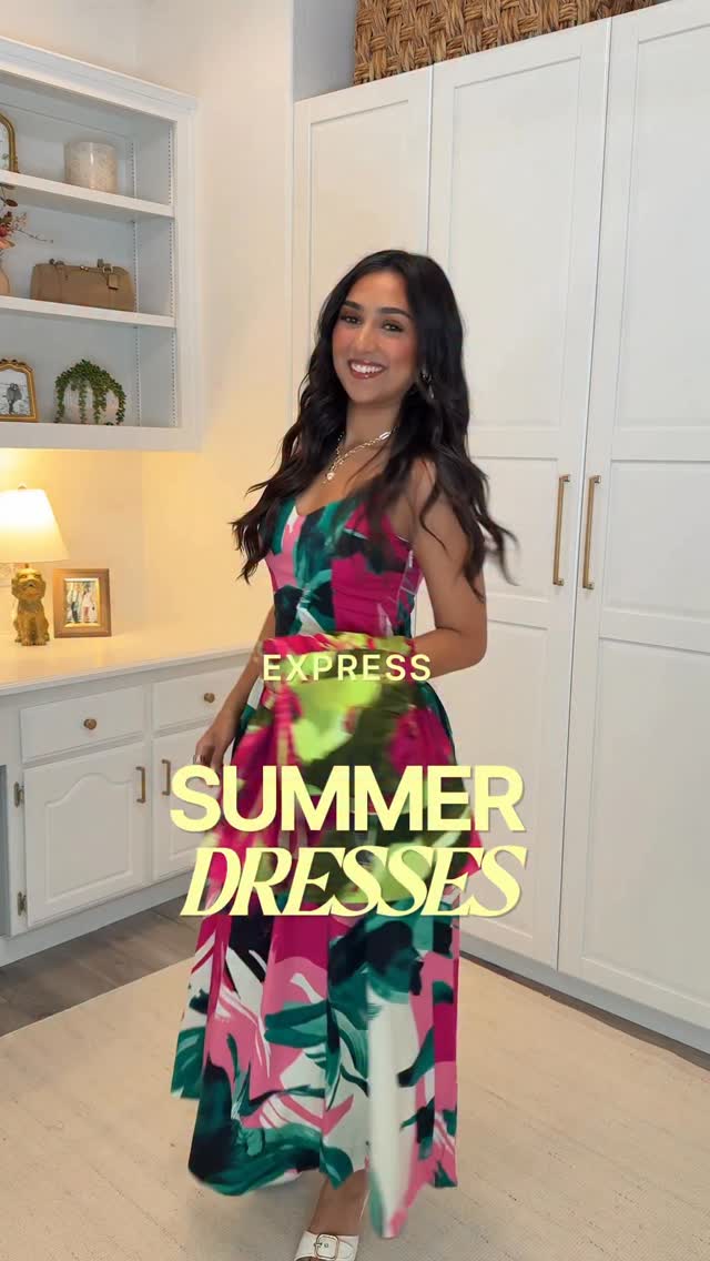 Instagram post by @juliaelisa._ for Express. Caption reads: [...] dresses for any summer occasion from....