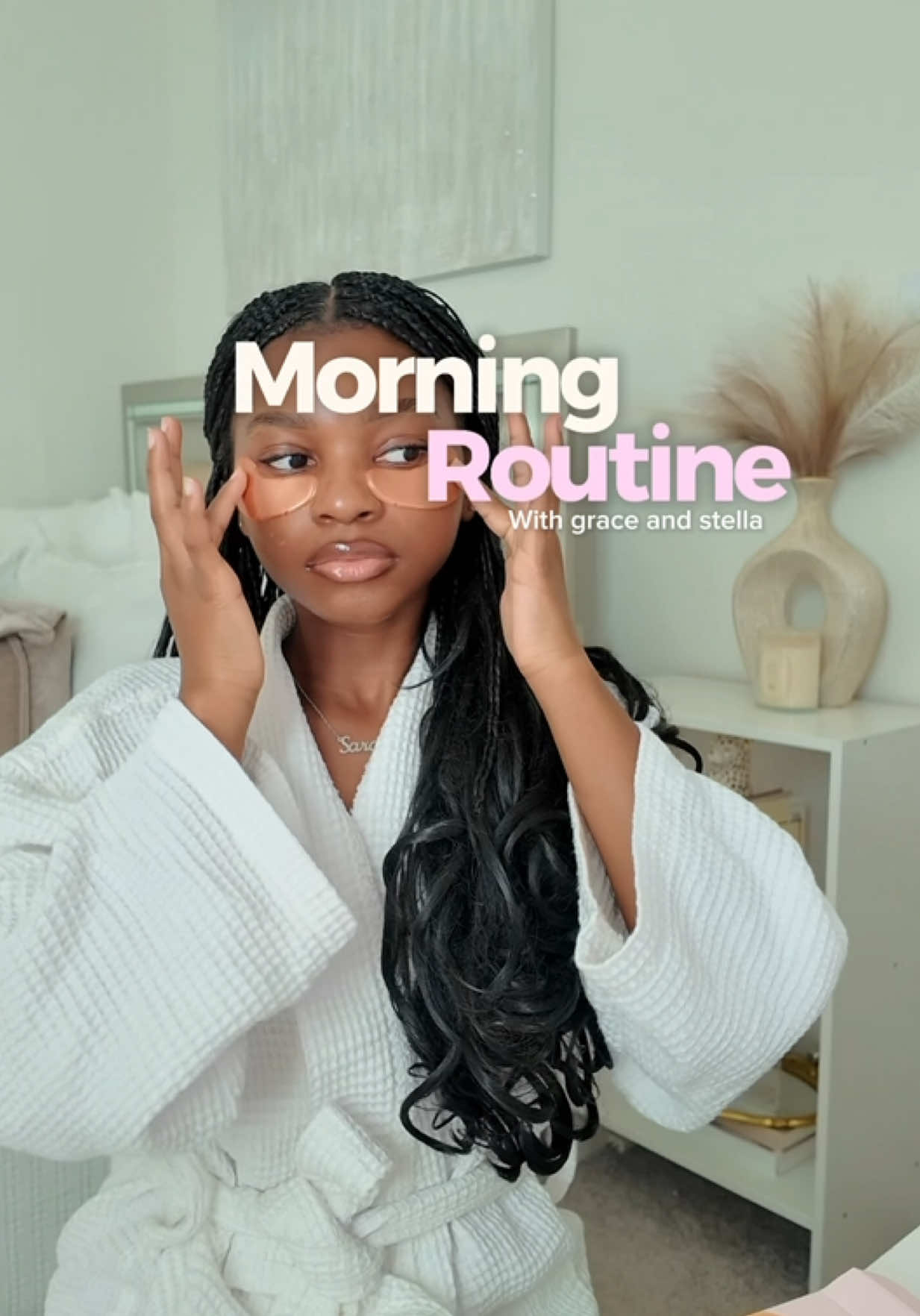 TikTok post by @sarasimone101 for Grace and Stella Russia. Caption reads: #ad A little extra self care for those early....