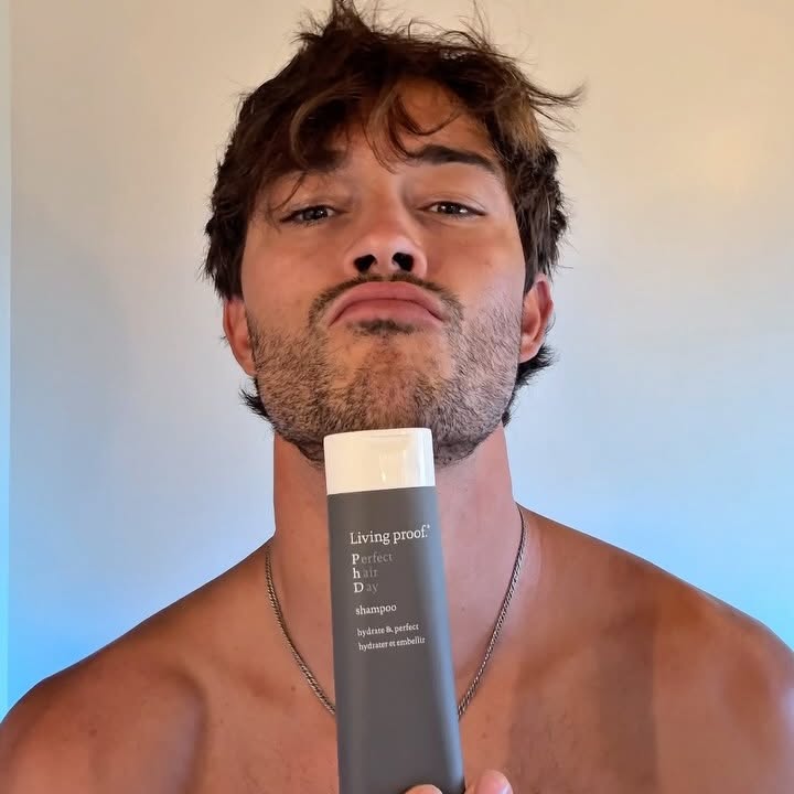 Instagram post by @chico_lachowski for living proof. Caption reads: Living Proof: 4 steps to hair perfection....