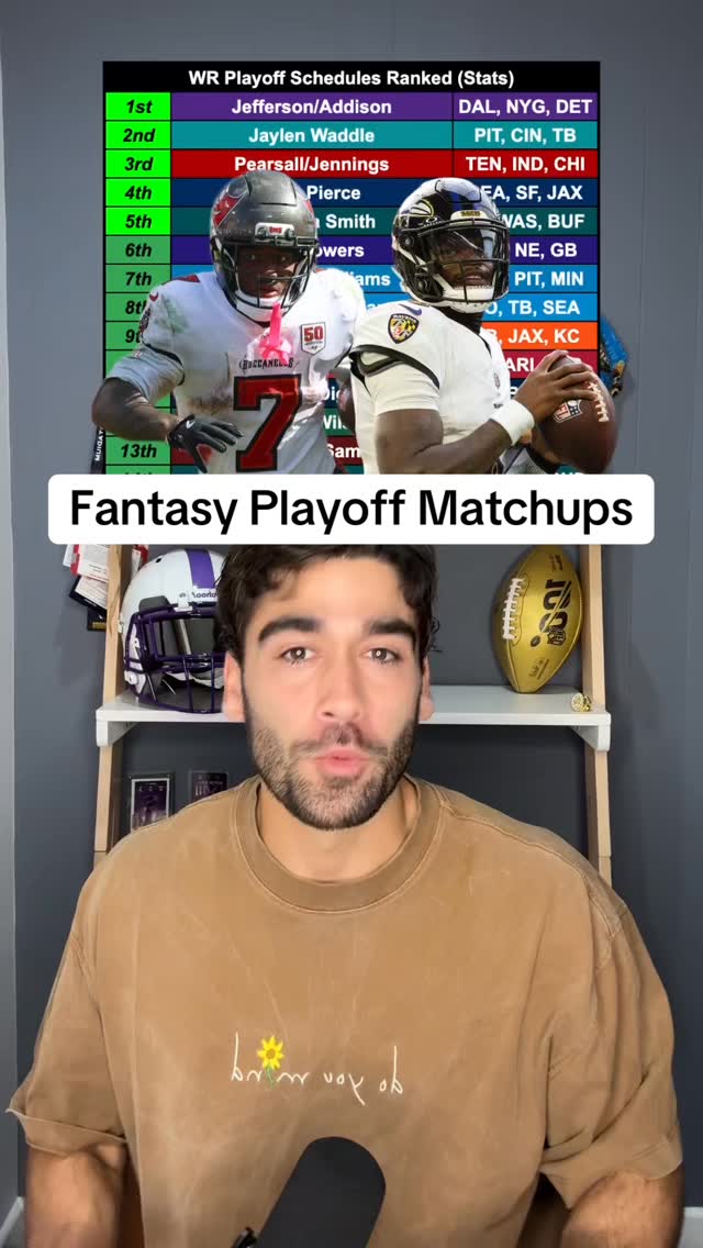 Instagram post by @joelsmythfantasy for Yahoo. Caption reads: Important schedule matchups to know for the....