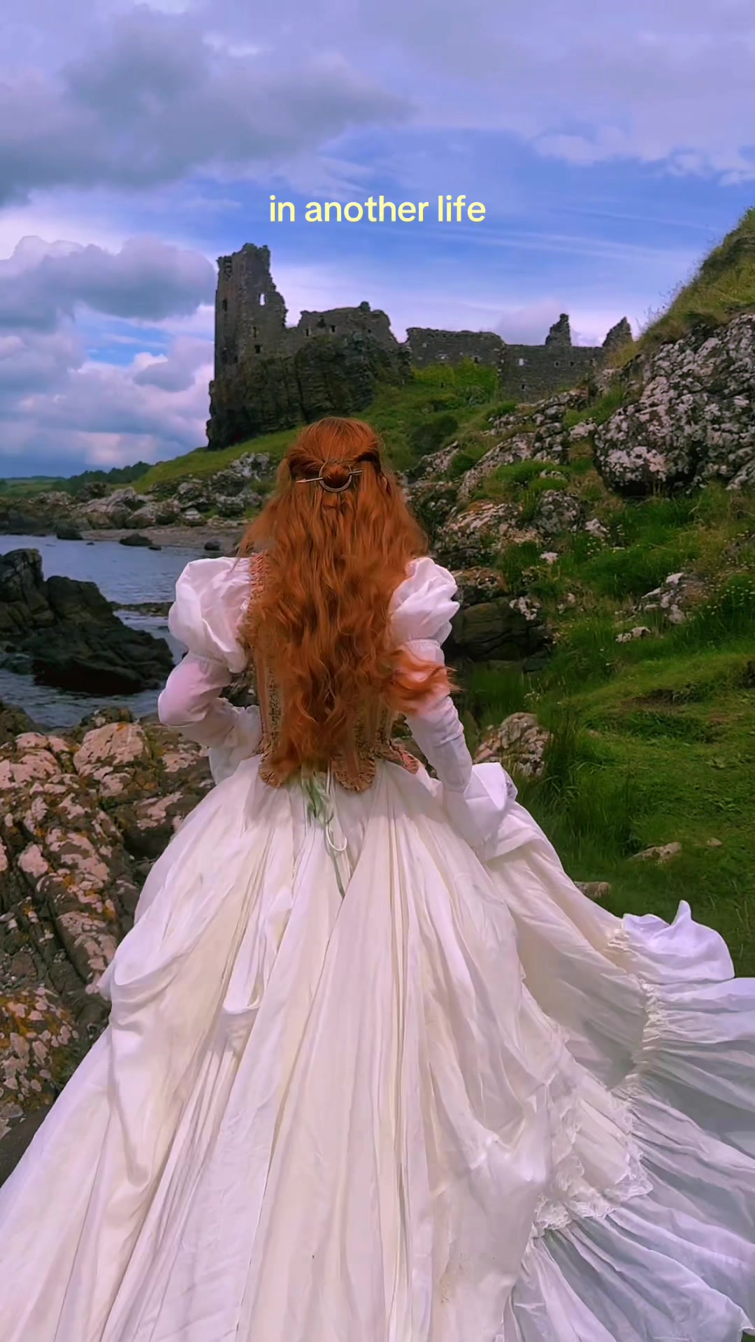 TikTok post by @aclotheshorse for Selkie. Caption reads: [...] again & again 🏰💕 dress is @Selkie use code....