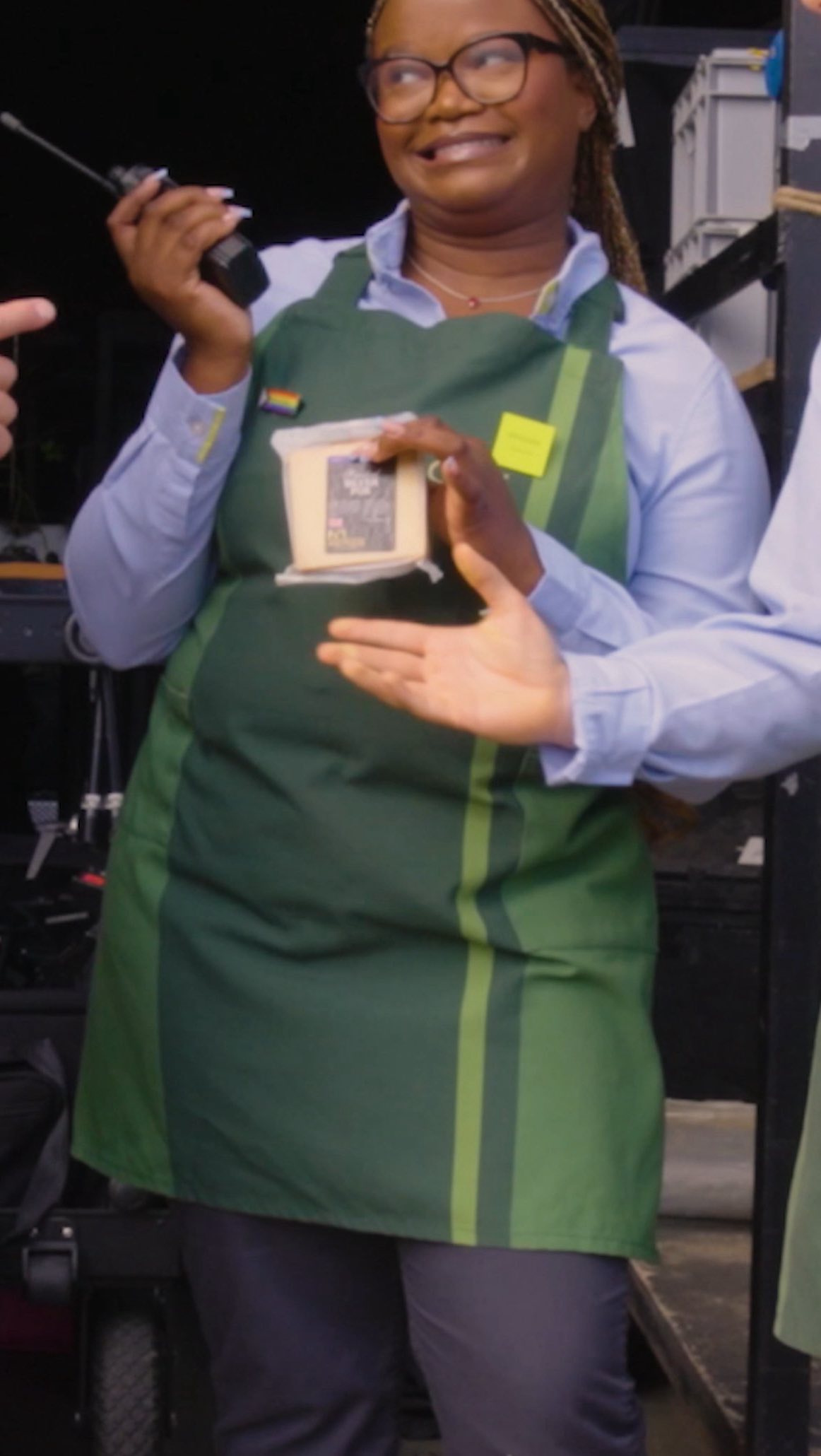 Instagram post by @chesneyhawkesofficial for Waitrose. Caption reads: Did someone say Silver Fox? This new cheese is....