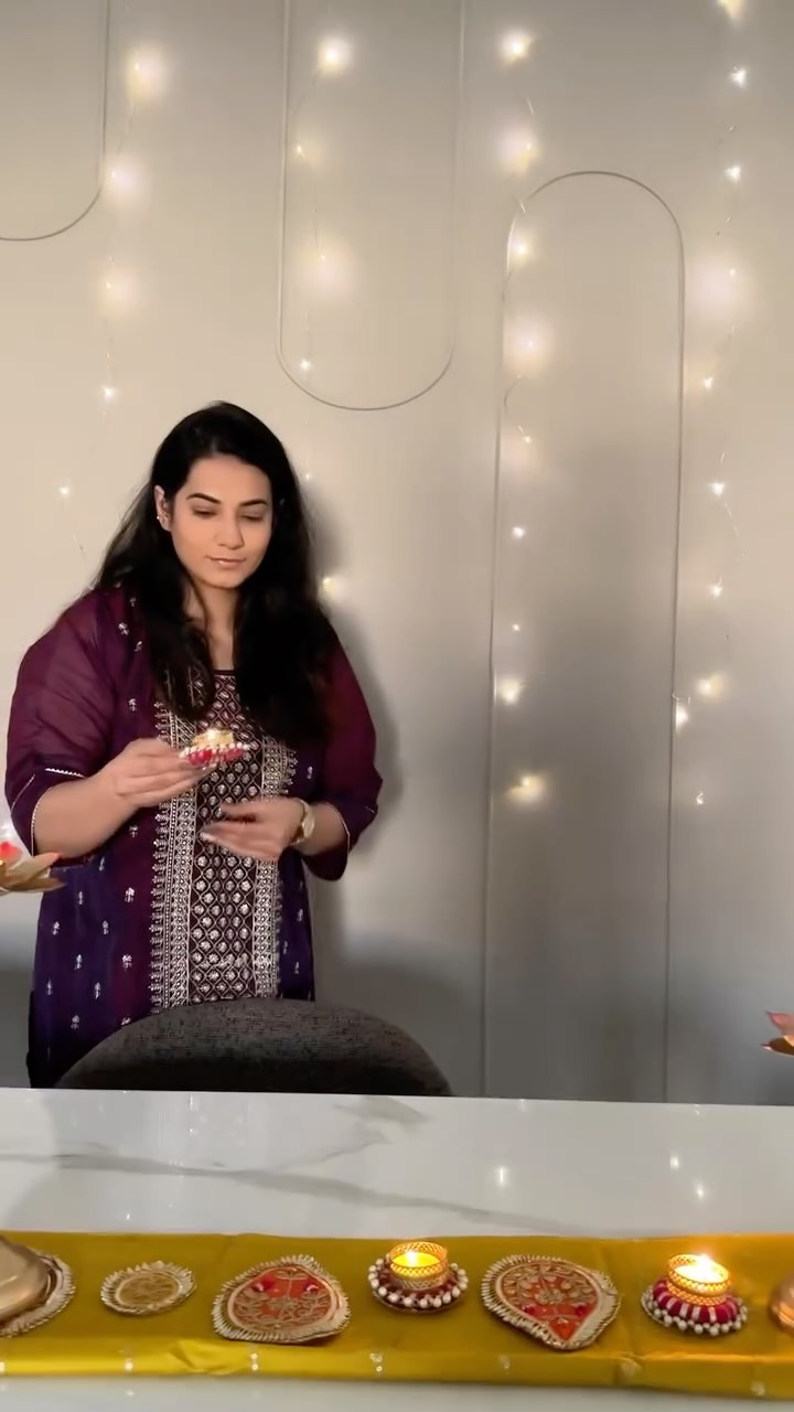 Instagram post by @mesmerizingglam for Urban Company. Caption reads: This Diwali, I decided to give my kitchen a....