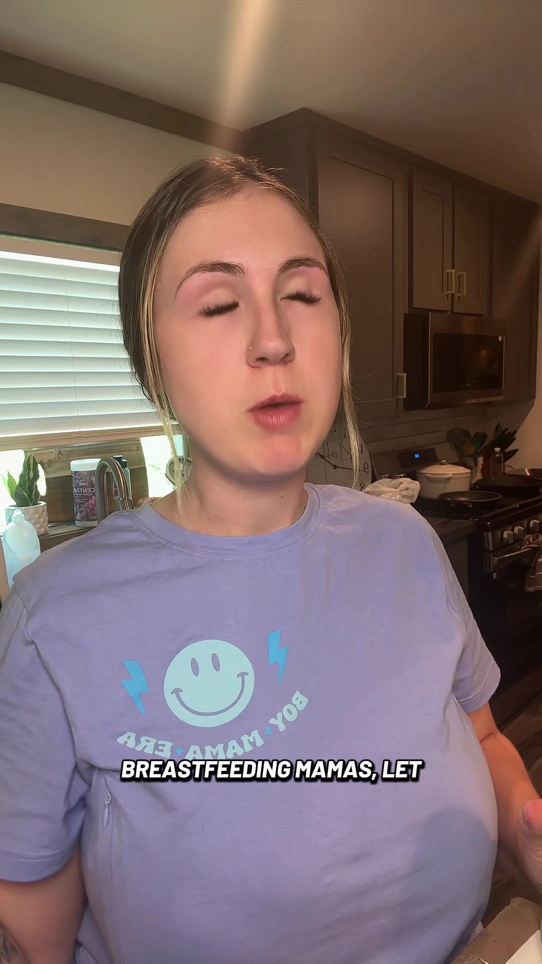 TikTok post by @carlyklenklen for BOOBIE* Superfoods. Caption reads: The perfect snack for breastfeeding mamas! You....