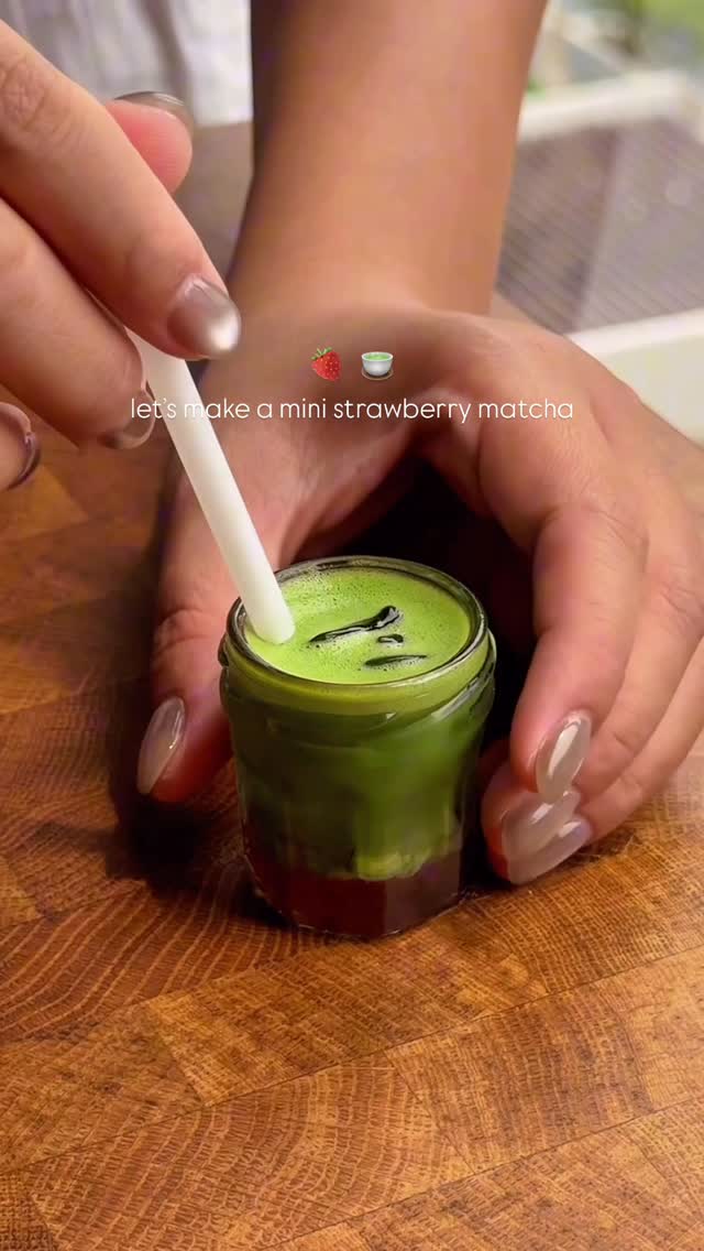 Instagram post by @chiaraang for Bonne Maman. Caption reads: in this matcha shortage and economy…… 🥵

ib....