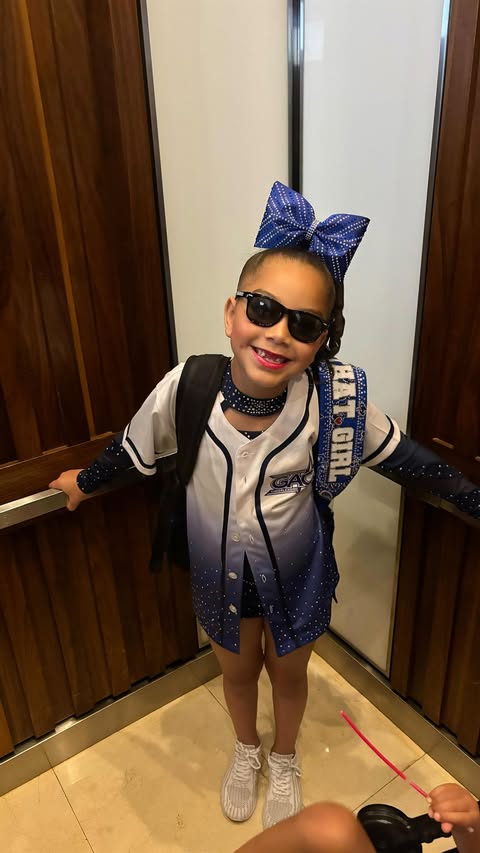 Instagram post by @myharperskye for Rebel Athletic Women. Caption reads: Hair slicked back, uniform clean, Time to step out....