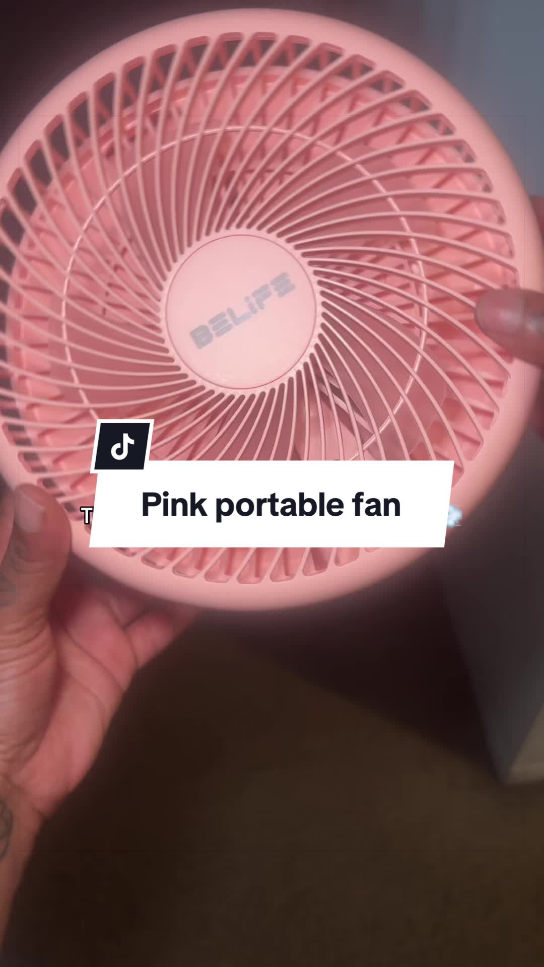 TikTok post by @mzlikah_ttshopper for Belife Clean. Caption reads: [...] the perfect size for traveling 😊💨 @Belife....
