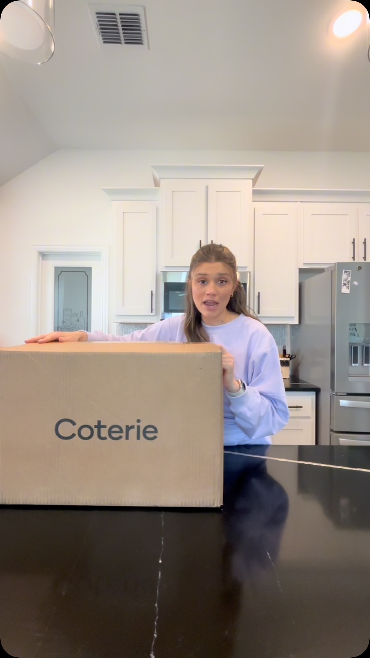 Instagram post by @meganbrookelay for Coterie. Caption reads: Trying Coterie Diapers @coterie 

#gifted #coterie....