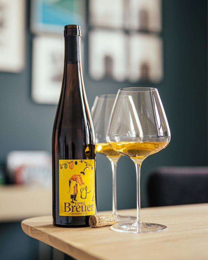 Instagram post by @heroesofriesling for WineEnthusiast. Caption reads: Our last bottle of this marvelous and legendary....