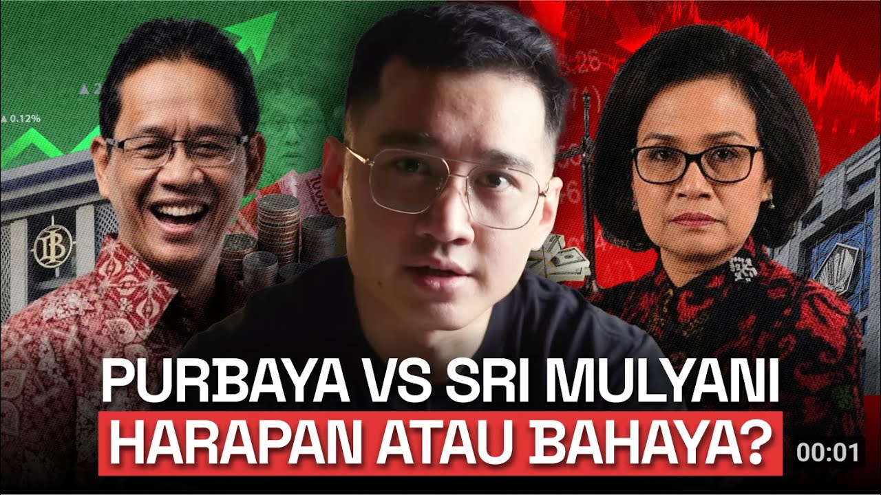 YouTube post by @RaymondChins for Odoo. Caption reads: Purbaya Effect: Pertaruhan Ekonomi Indonesia.