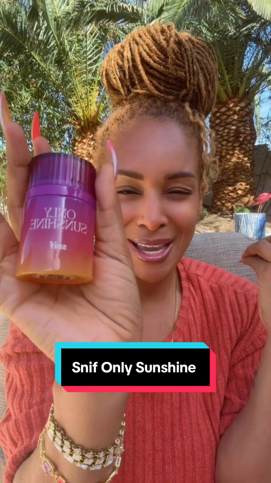 TikTok post by @annisha_vsg_tanksley0 for Snif. Caption reads: This is a beautiful fragrance 💖💖💖 @Snif....