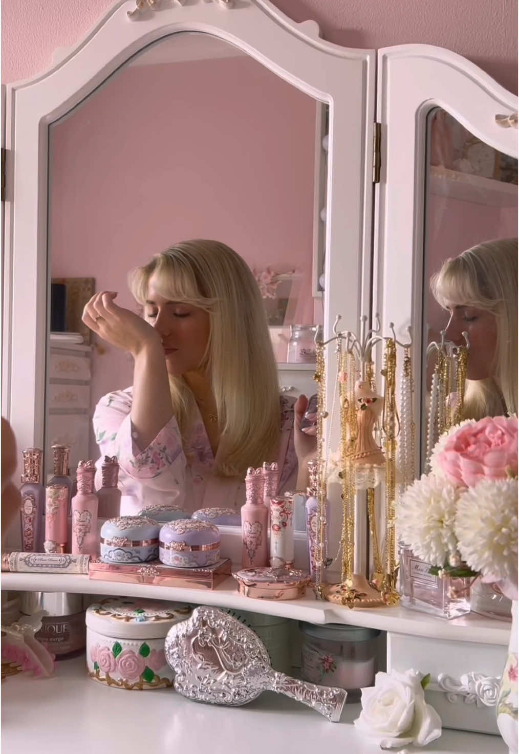 TikTok post by @cherriecherry_ for Marc Jacobs Fragrances. Caption reads: AD I’m loving @MarcJacobsFragrances Perfect Elixir....