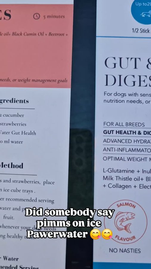 Instagram post by @claude.and.keith for Pawer Water. Caption reads: We absolutely love @pawerwater pure wellness....