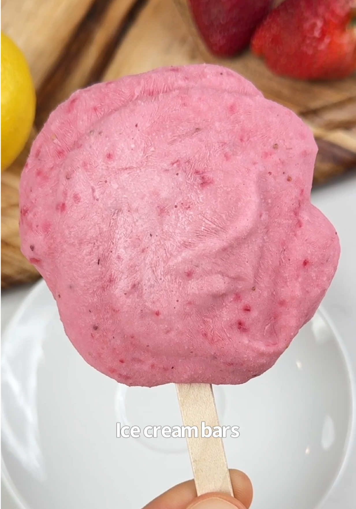 TikTok post by @iricksnacks for Ultima Replenisher. Caption reads: [...] lemonade ice cream bars with @Ultima....