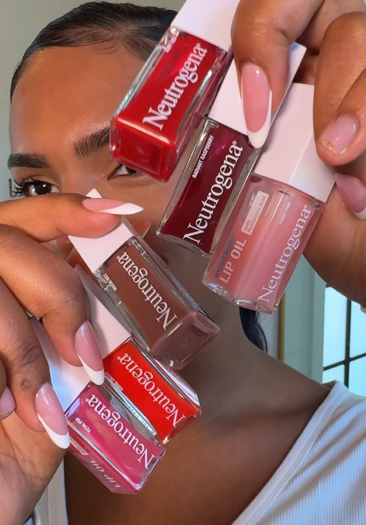 TikTok post by @monetmcmichael for Neutrogena. Caption reads: #NeutrogenaPartner these @Neutrogena Hydro Boost....