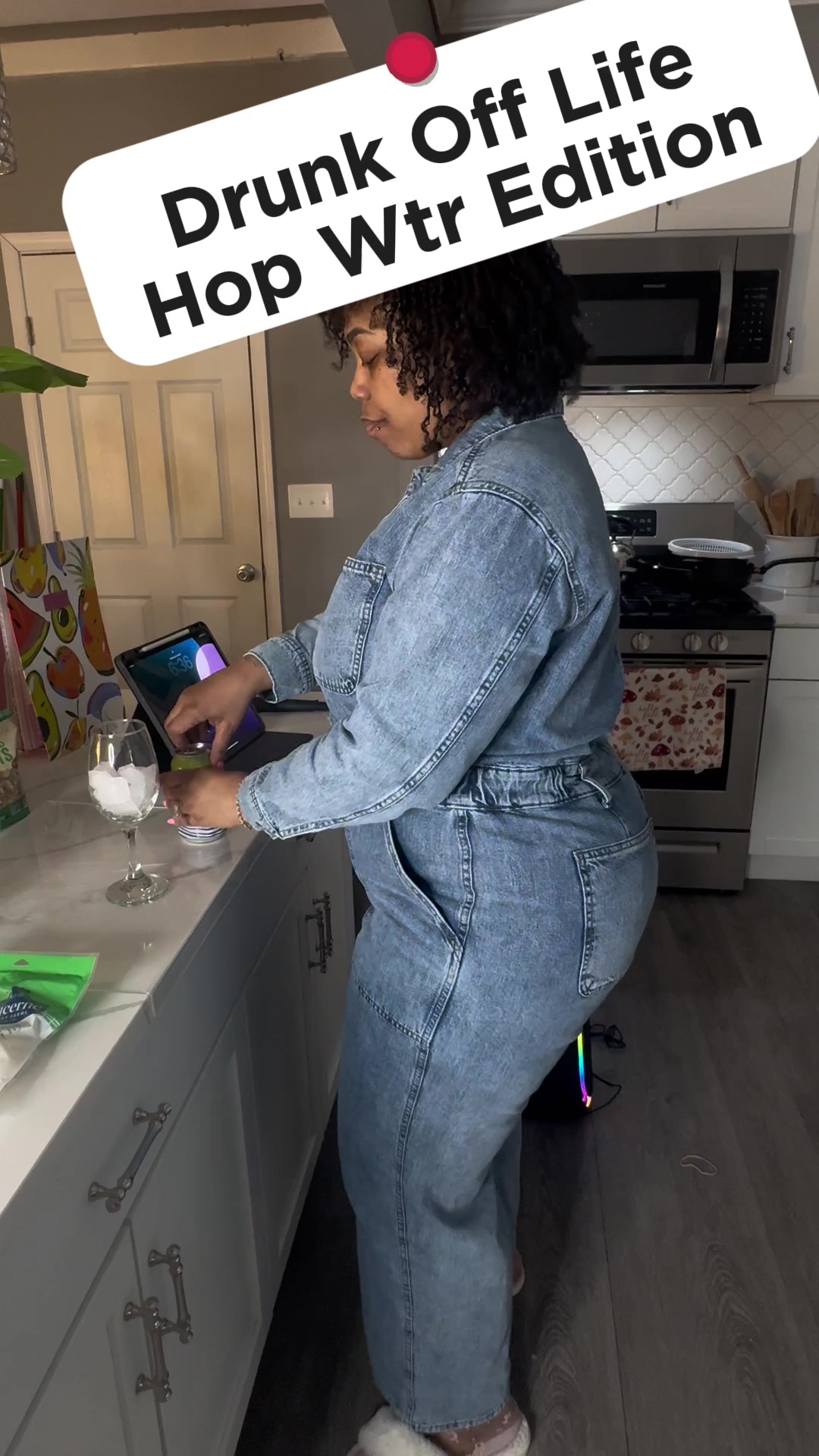 TikTok post by @nurseannie__ for Hopwtr. Caption reads: [...] quit entirely. #sobertok #soberliving....