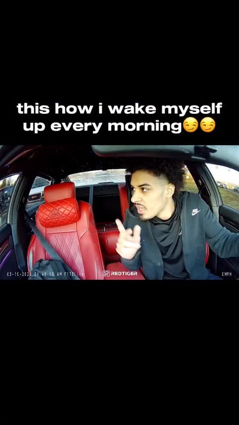 Instagram post by @sosaaccord for REDTIGER. Caption reads: best way to wake up every morning😏🕺🏽 . . use....