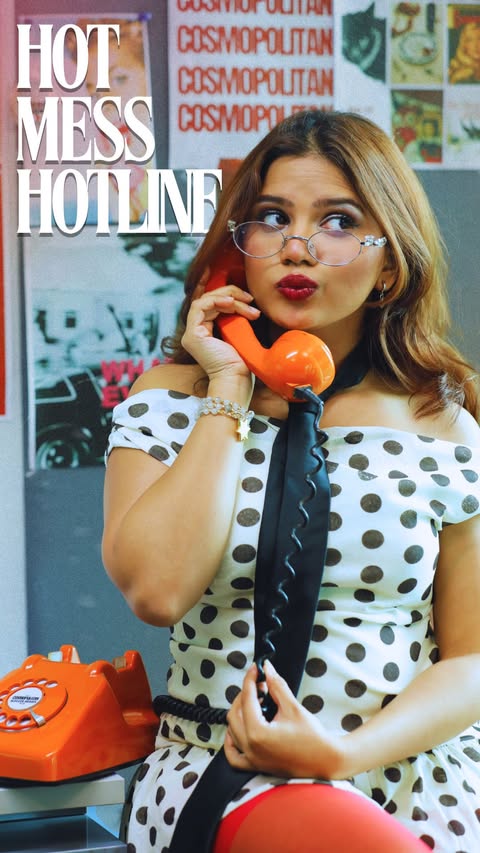 Instagram post by @srishtigargg for Cosmopolitan. Caption reads: Hot Mess Hotline, Episode 2: Srishti....