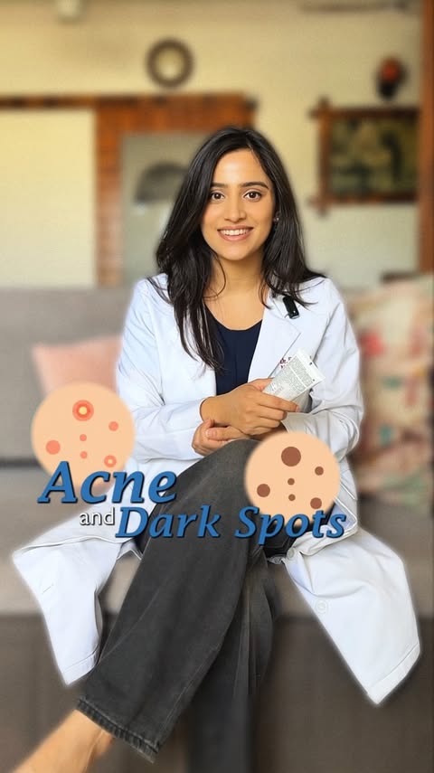 Instagram post by @drricha_dermatology for D'Acne by Glenmark. Caption reads: That “tight and squeaky clean” feeling after....