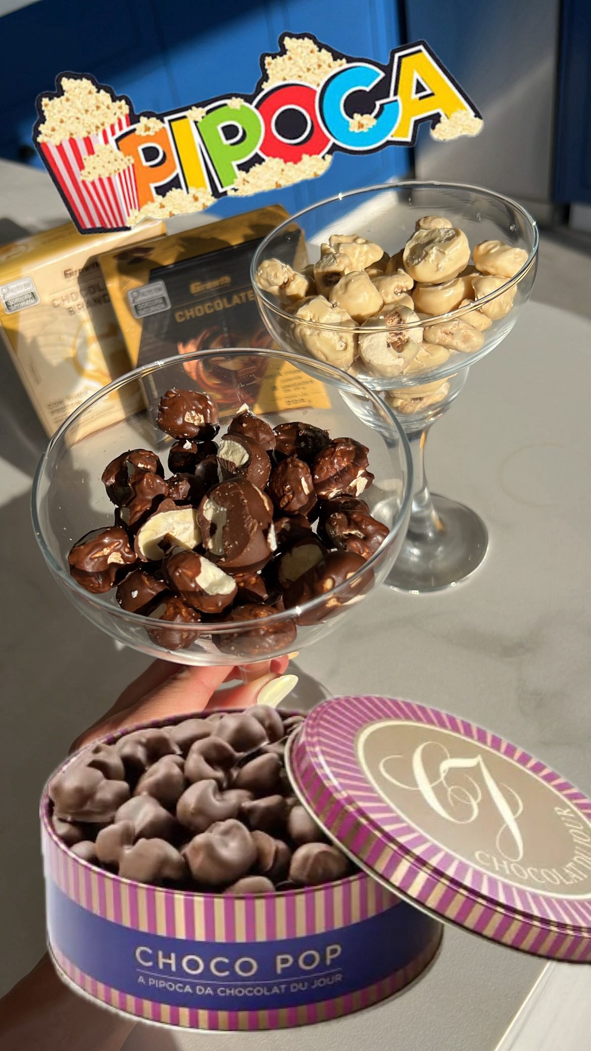 Instagram post by @elisaeduarda22 for Growth Supplements. Caption reads: PIPOCA HYPADA 🍿🌟

Ingredientes 
 
- 70g de....