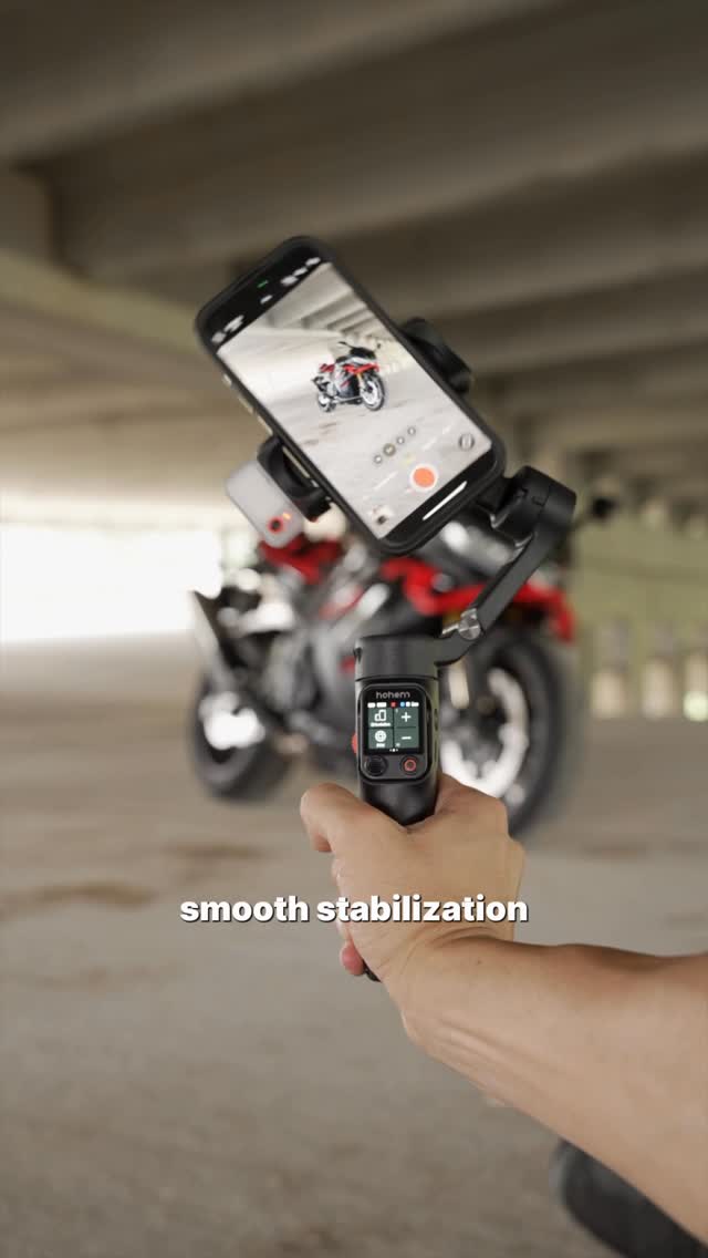 Instagram post by @whynot_zack for Hohem. Caption reads: This thing is actually sick😂 take phone content....