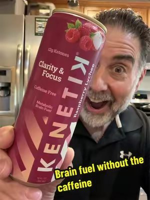 TikTok post by @chrisfrez for Kenetik. Caption reads: [...] trying the NEW Raspberry Lychee from....