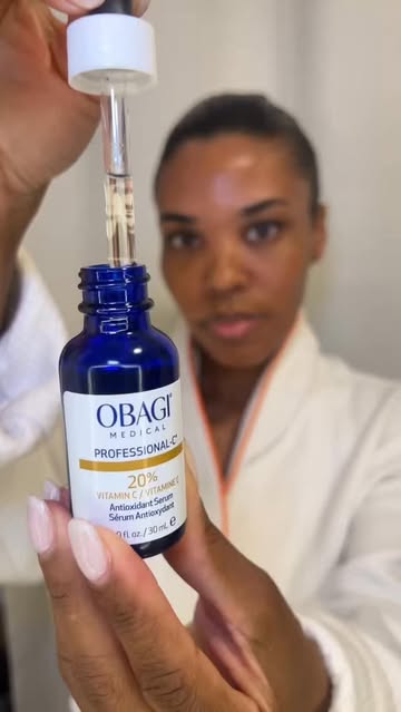 Instagram post by @dallassocialbutterfly for Obagi Medical. Caption reads: [...] from consistency, not shortcuts.....