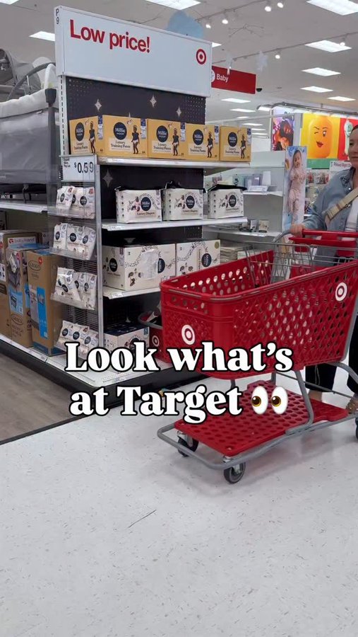 Instagram post by @targettherapy for Stokke. Caption reads: Found the perfect high chair at Target 👏🏼 The....