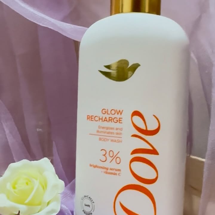 Instagram post by @biba.amber for Dove India. Caption reads: #ad Ad Say hello to skincare in your shower!....