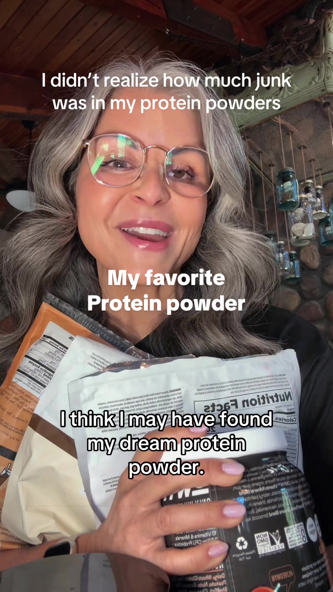 TikTok post by @cecelifeafter60 for Wellious. Caption reads: [...] FOUR ingredients. Simple wins for me....