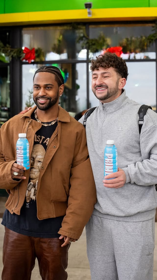 Instagram post by @bigsean for DrinkPrime. Caption reads: “I have 9 girls and 1 boy” 🥹❤️ @mdmotivator....