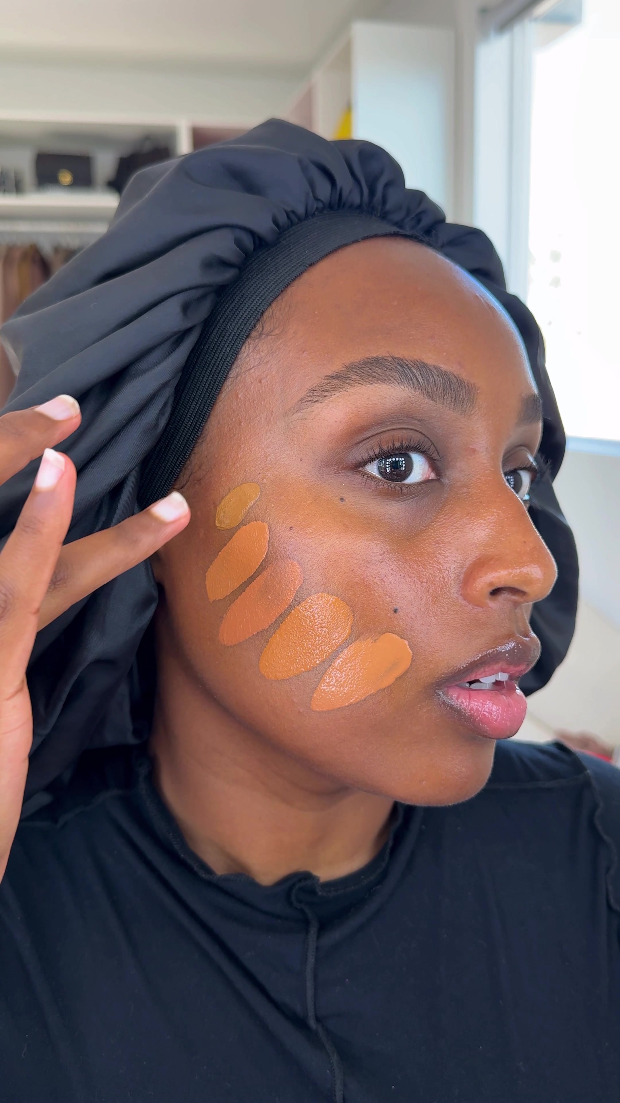 TikTok post by @aysha_harun for Benefit Cosmetics. Caption reads: Best foundation launch of the year?? 😍 @Benefit....