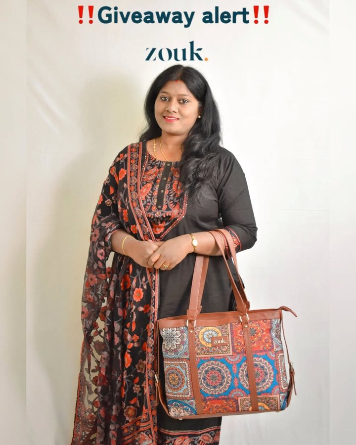 Instagram post by @hema.gayatri for Hobo.Video. Caption reads: #Ad ✨ GIVEAWAY ALERT‼ ✨
Win a gorgeous Zouk....