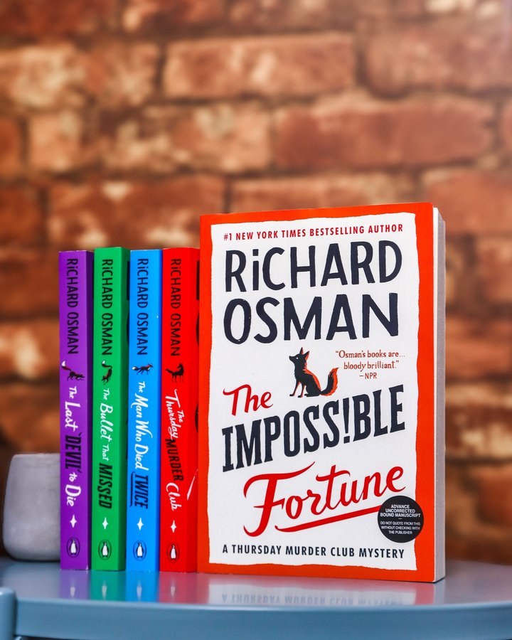 Instagram post by @misterosman for Viking Books. Caption reads: Who’s got time to think about murder when there’s....