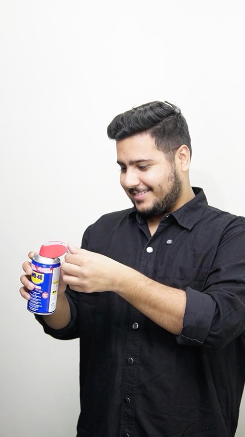 Instagram post by @meetthefashiontrend for WD-40. Caption reads: [...] workspace to fixing squeaky drawers, WD-40....