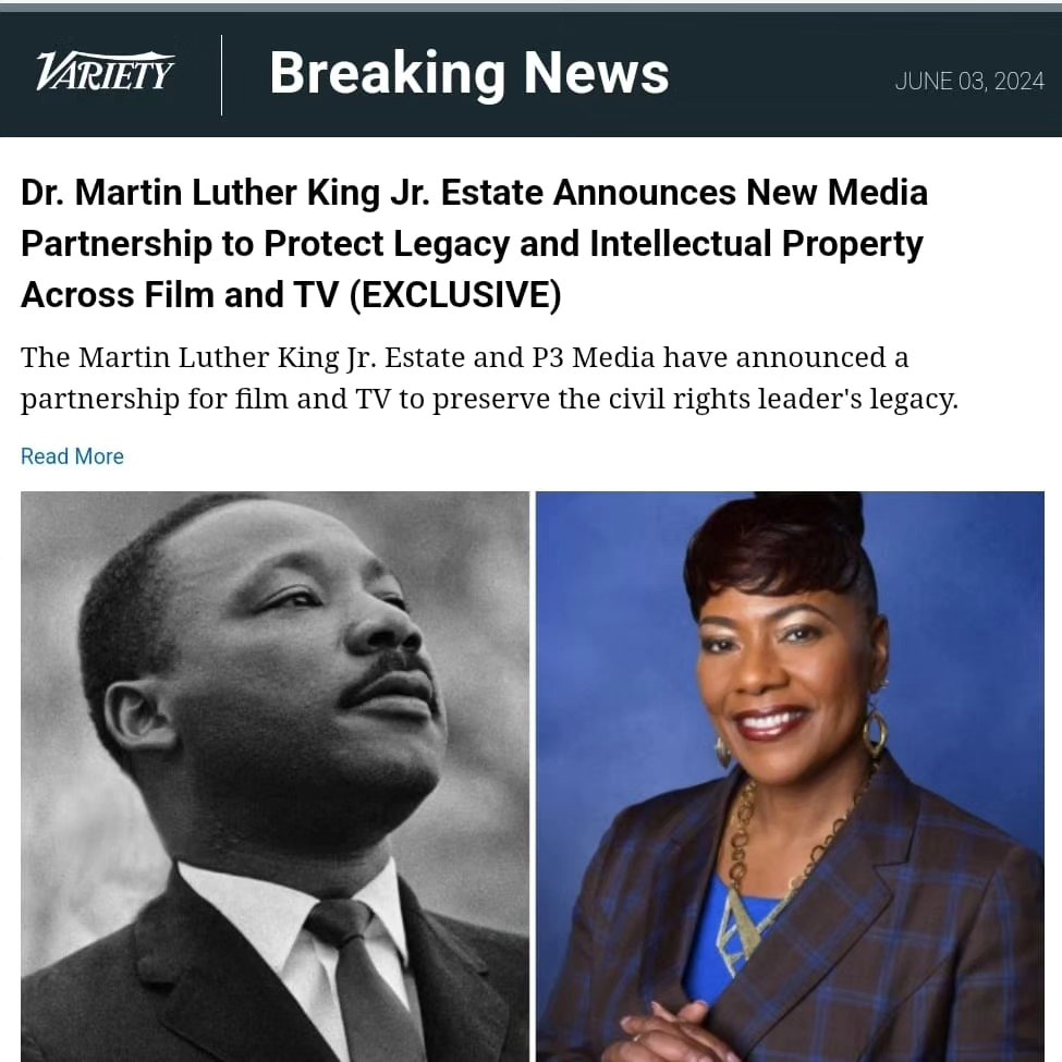 Instagram post by @berniceaking for Variety. Caption reads: [...] covering this important announcement....